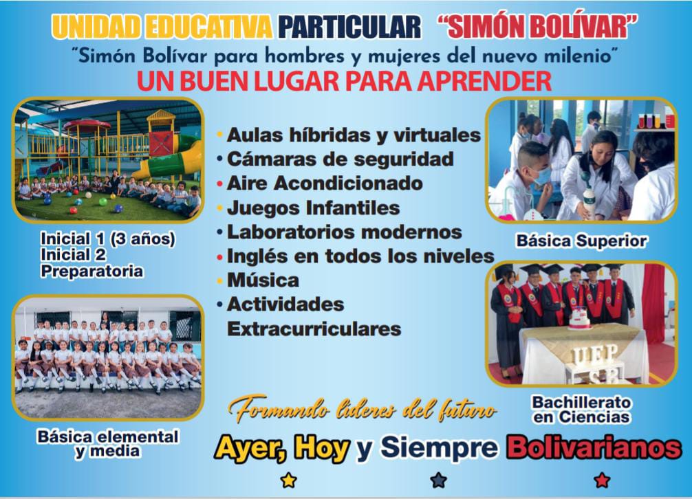 Matriculas Abiertas año lectivo 2022 2023 Unidad Educativa Simón